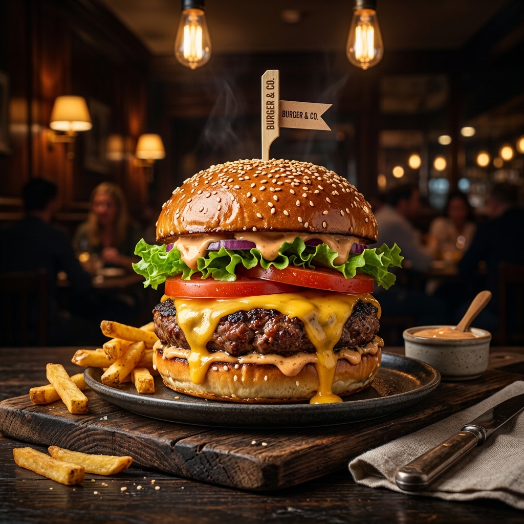 Cheesy Burger Deluxe